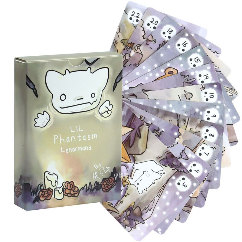 Little Phantom Lenormand Lil Phantasm Lenormand Watercolor Soft Cute Ghost Q Version Lenormand 36 Cards Little Phantom Lenormand Lil Phantasm Lenormand Watercolor Soft Cute Ghost Q Version Lenormand 36 Cards