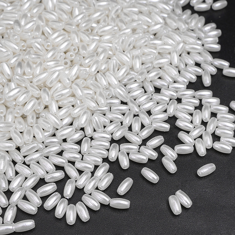 ABS agujero imitación de perlas DIY accesorios de joyería de perlas hechas a mano material de collar de pulseras