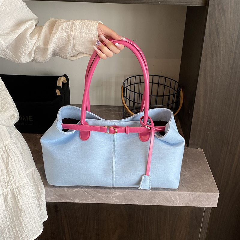 Large-capacity women's bag for foreign trade, 2026 summer new vintage commuter shoulder bag, crossbody bag, underarm bag, handbag