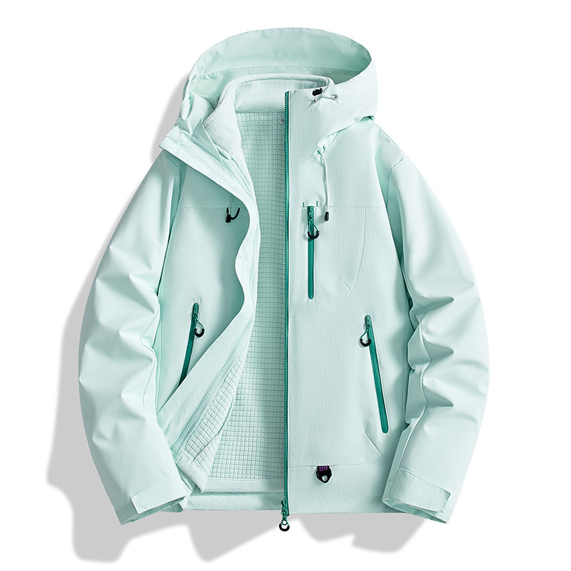 冲锋衣女款空山雨春秋户外防水防风登山服女士纯色外套团购定制|undefined