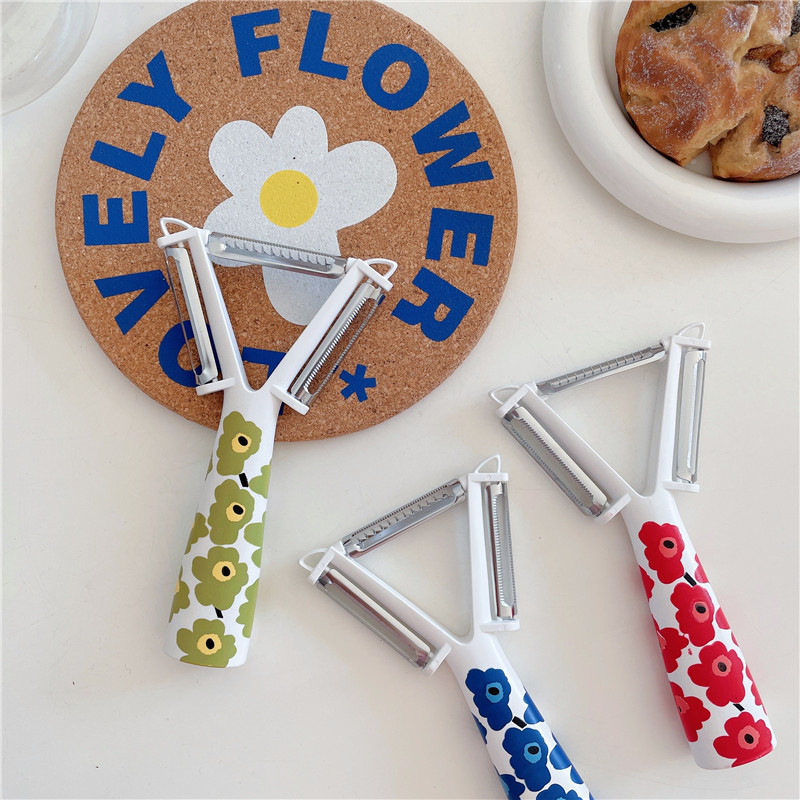 Finnish Multifunctional Peeler Portable Stainless Steel Fruit Knife Potato Fruit And Vegetable Peeling And Grating Three-in-one Peeling Knife