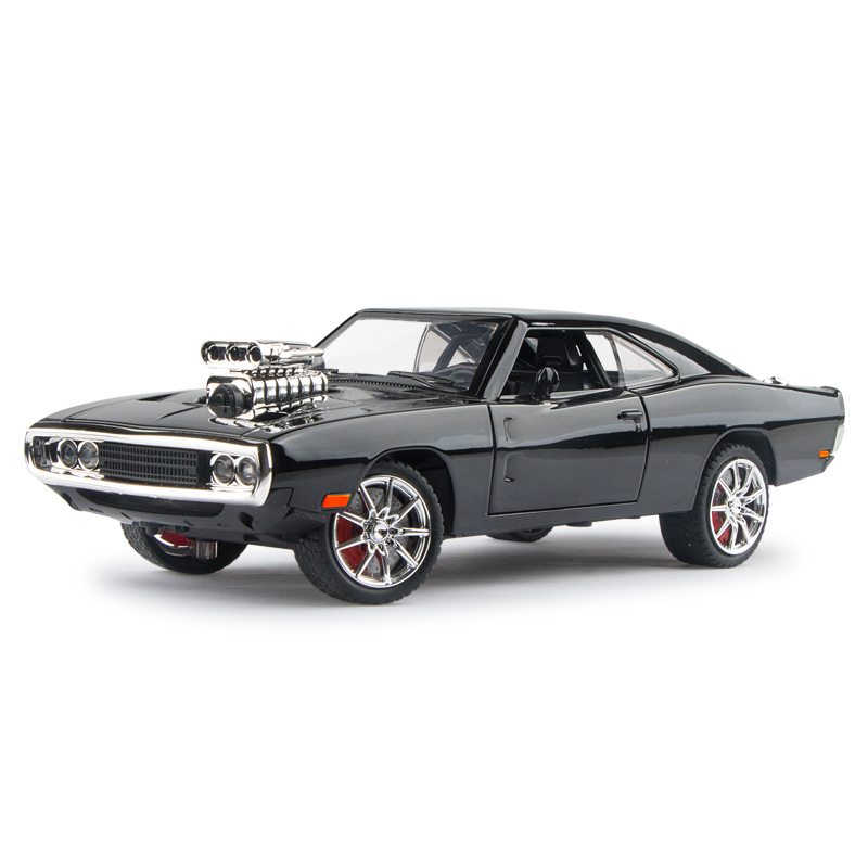 1:24 caballo de guerra modelo de coche de aleación de sonido y luz Tire hacia atrás niño juguete boutique decoración del coche TikTok Venta caliente