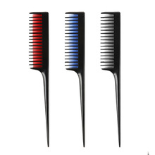 纨媚美发挑染梳子塑料挑发尖尾梳沙龙染发挑染刷造型打毛梳盘发梳