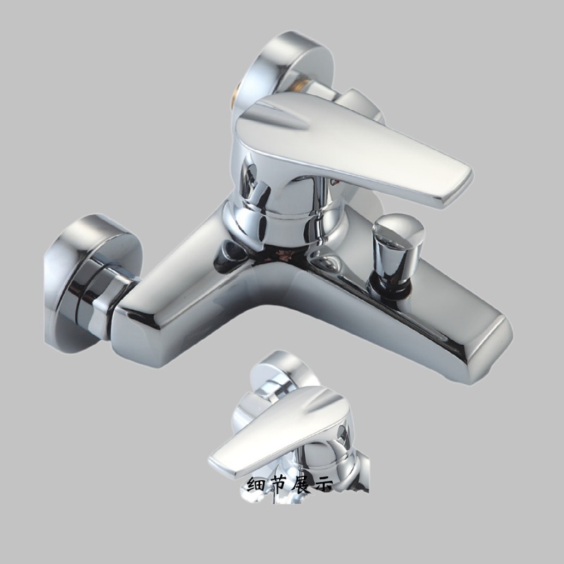 All copper triple bathtub faucet suit hot and cold faucet concealed water heater mixing valve shower shower wholesale
