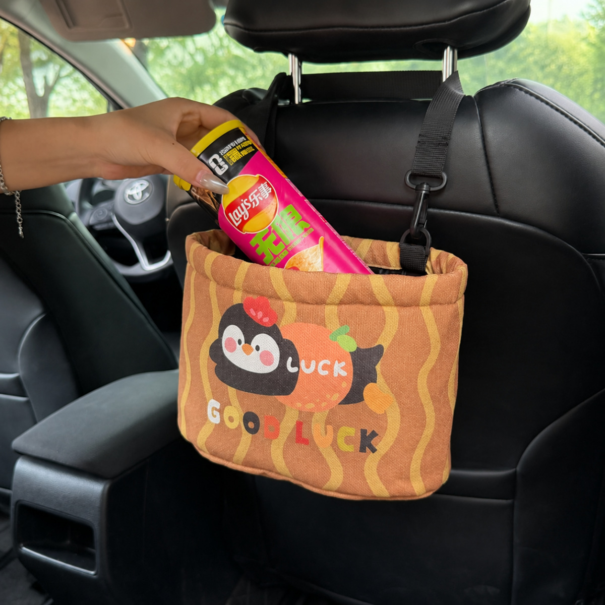 Multifunctional car seat back storage bag, car seat back organizer, storage box for women