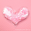 Transparent nail sequins for St. Valentine's Day for contouring, ceramics, accessory, hairgrip