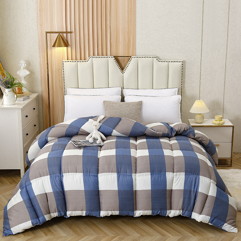 Thickened Quilt for Winter, Double Quilt for Spring and Autumn, Thickened Warm Quilt for Single Person, Student Dormitory Cotton Quilt, All-Season Quilt