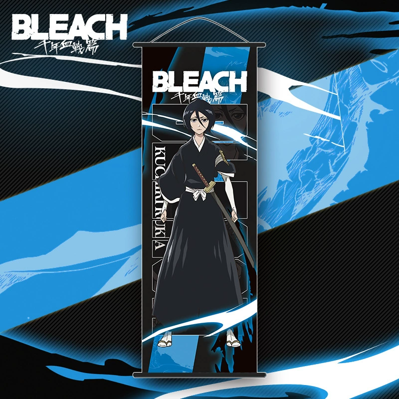 Anime wall scroll poster (BLEACH) Kurosaki Ichigo — polyester vertical 35×75 cm