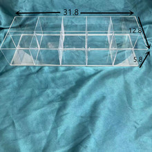厂家生产直发多功能透明10格十格饰品盒多格耳饰收纳亚克力盒