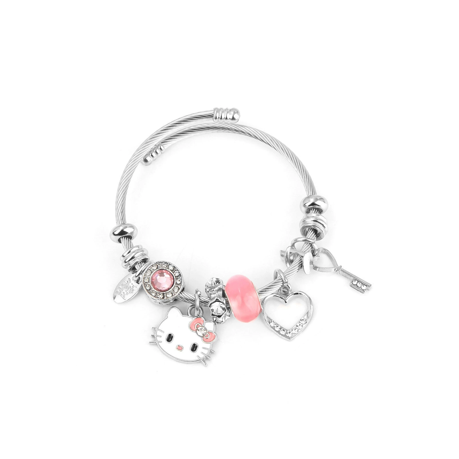Hello Kitty, мультяшный милый браслет, кукла, ожерелье с бантом, ручная работа