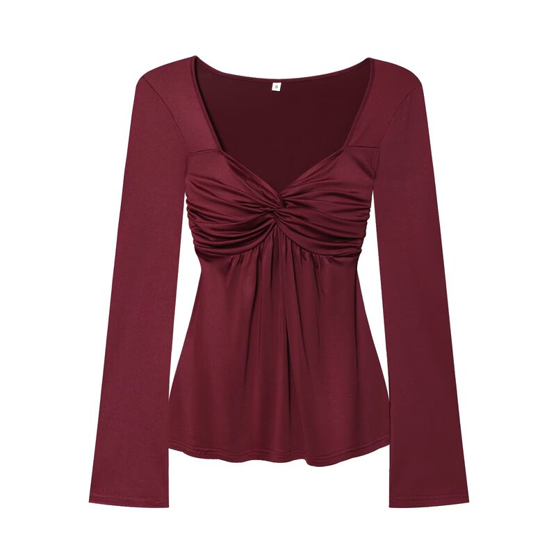 Cross-Border Foreign Trade Women's Clothing Wholesale, Sexy Design Slim-Fit Tops with Chest Cups, Autumn and Winter Inner Wear Women's Shirts Cross-Border Foreign Trade Women's Clothing Wholesale, Sexy Design Slim-Fit Tops with Chest Cups, Autumn and Winter Inner Wear Women's Shirts