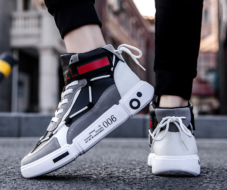 Hoge top herenschoenen zomer nieuwe casual sport Koreaanse versie trendy mode alle match heren groothandel_voghion.com