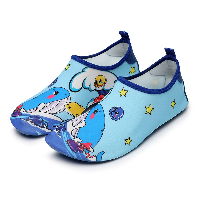 Beach footwear for men and women, non-slip shoes for swimming, legs patch