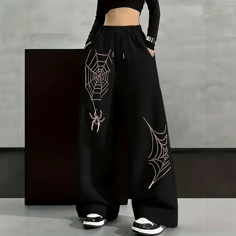 New cross-border hot-selling versatile jogger loose sweatpants with print, unisex casual sports fitness long pants, fashionable style New cross-border hot-selling versatile jogger loose sweatpants with print, unisex casual sports fitness long pants, fashionable style