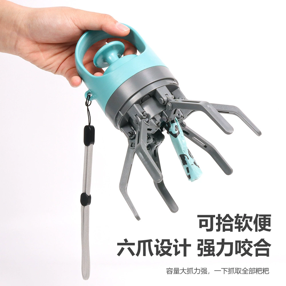 Портативный собачий совок для уборки экскрементов от Amazon с держателем для мусорных пакетов.