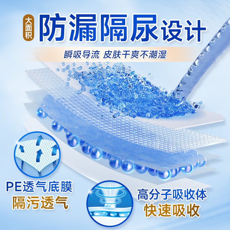 Yishukang adult care pad 60x90cm diaper pad for the elderly large size wholesale diapers