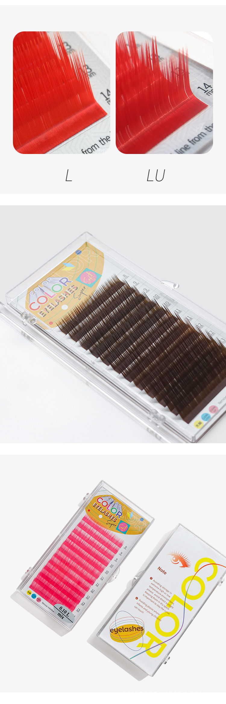 彩色嫁接睫毛 彩色嫁接睫毛