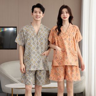 Pure Cotton Sauna Suit Bath Suit for Women, Double-Layer Chest Bath Center, Large Size Men's Foot Bath Massage, 100% Cotton Cute