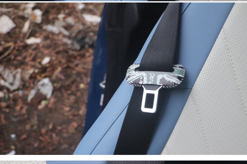 Suitable for MINI car safety belt buckle protective cover anti-collision cover car safety belt card head protective cover protective sticker
