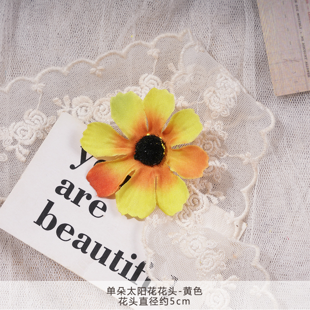 WXH-단일 해바라기 꽃 머리-노란색