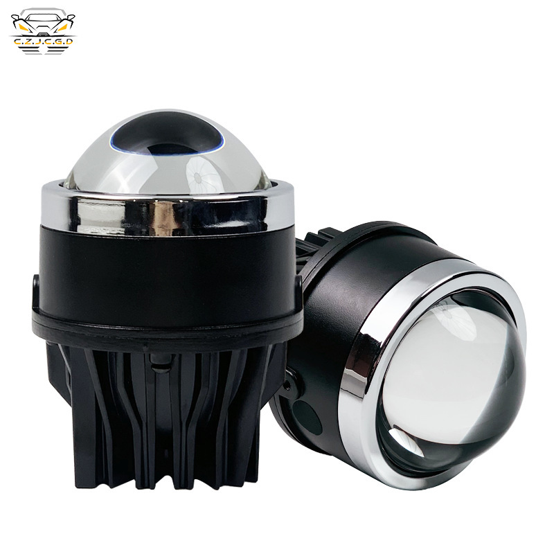 Auto 3 pulgadas LED sin luz directa accesorios de lámpara de niebla de doble luz de luz blanca de lejos y cerca de una lámpara de automóvil lente láser súper brillante modificación image 6