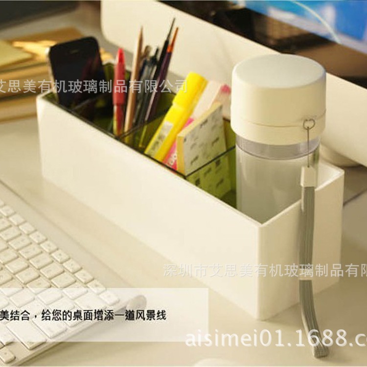 办公文具 亚克力文具用品 多功能文具架生产工厂