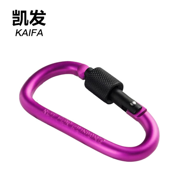 Spot color climbing buckle D -type buckle lock nut aluminum alloy…