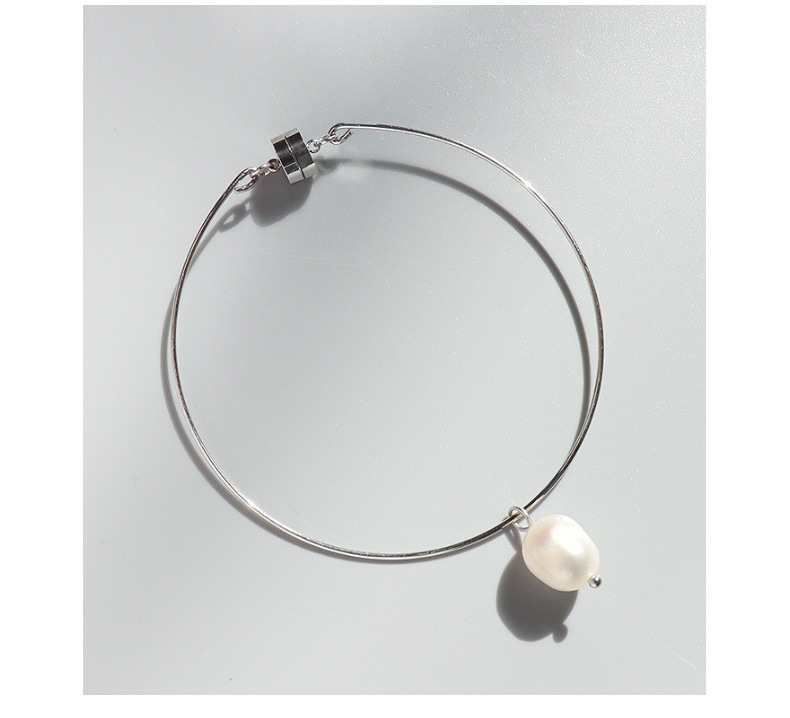 Bracelet En Acier Plaqué Titane Perle De Mode display picture 3