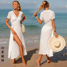 沙滩防晒服;毛衣;沙滩裙