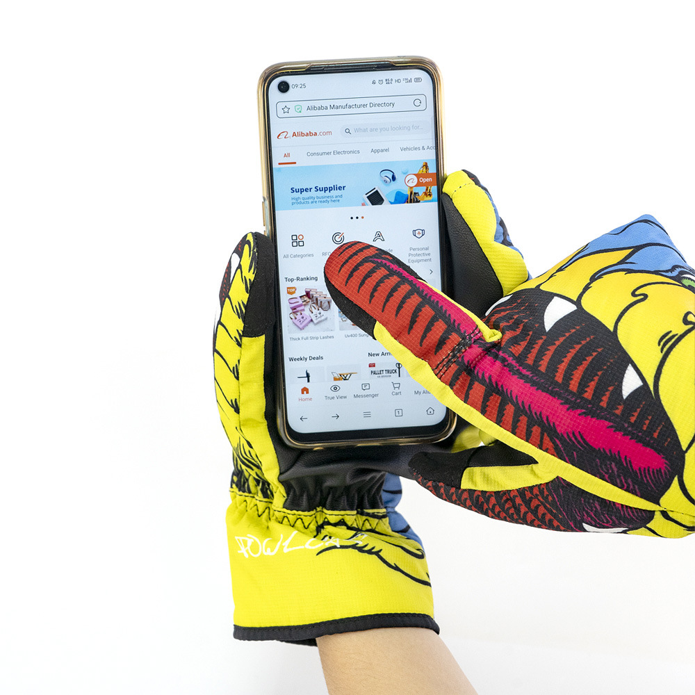 滑單雙板專業(yè)滑雪手套 冬季保暖護(hù)腕護(hù)具防水防風(fēng)耐磨三指手套