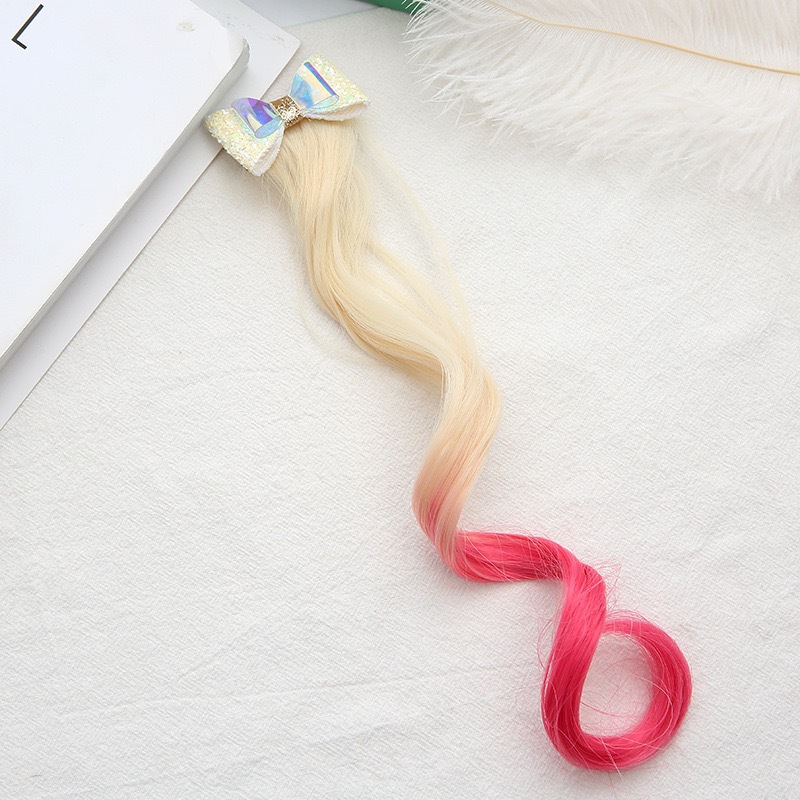Mädchen Süß Süss Bogenknoten Hochtemperaturdraht Pailletten Haarklammer display picture 8