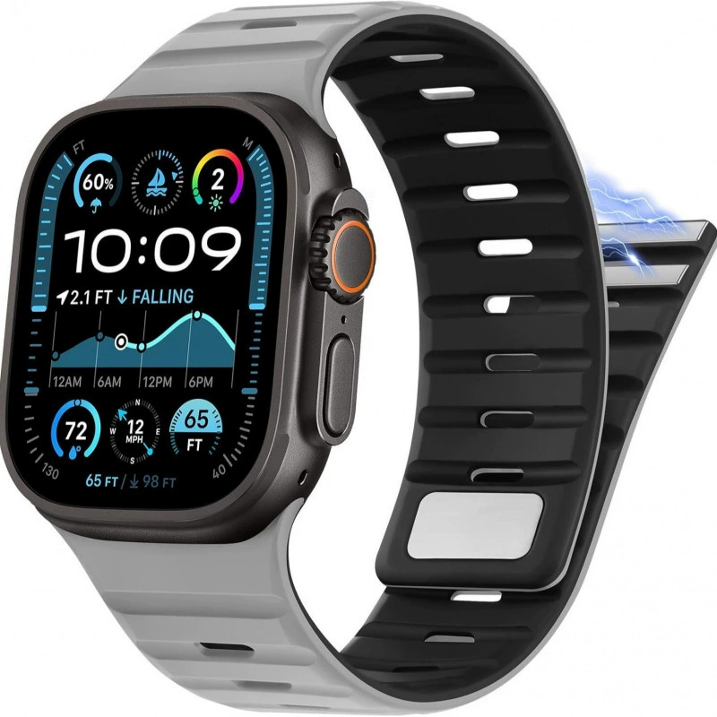 Подходит для поколения Apple Watch 78910 Se Ultra2, продвинутая магнитная силиконовая подставка для Apple, держатель