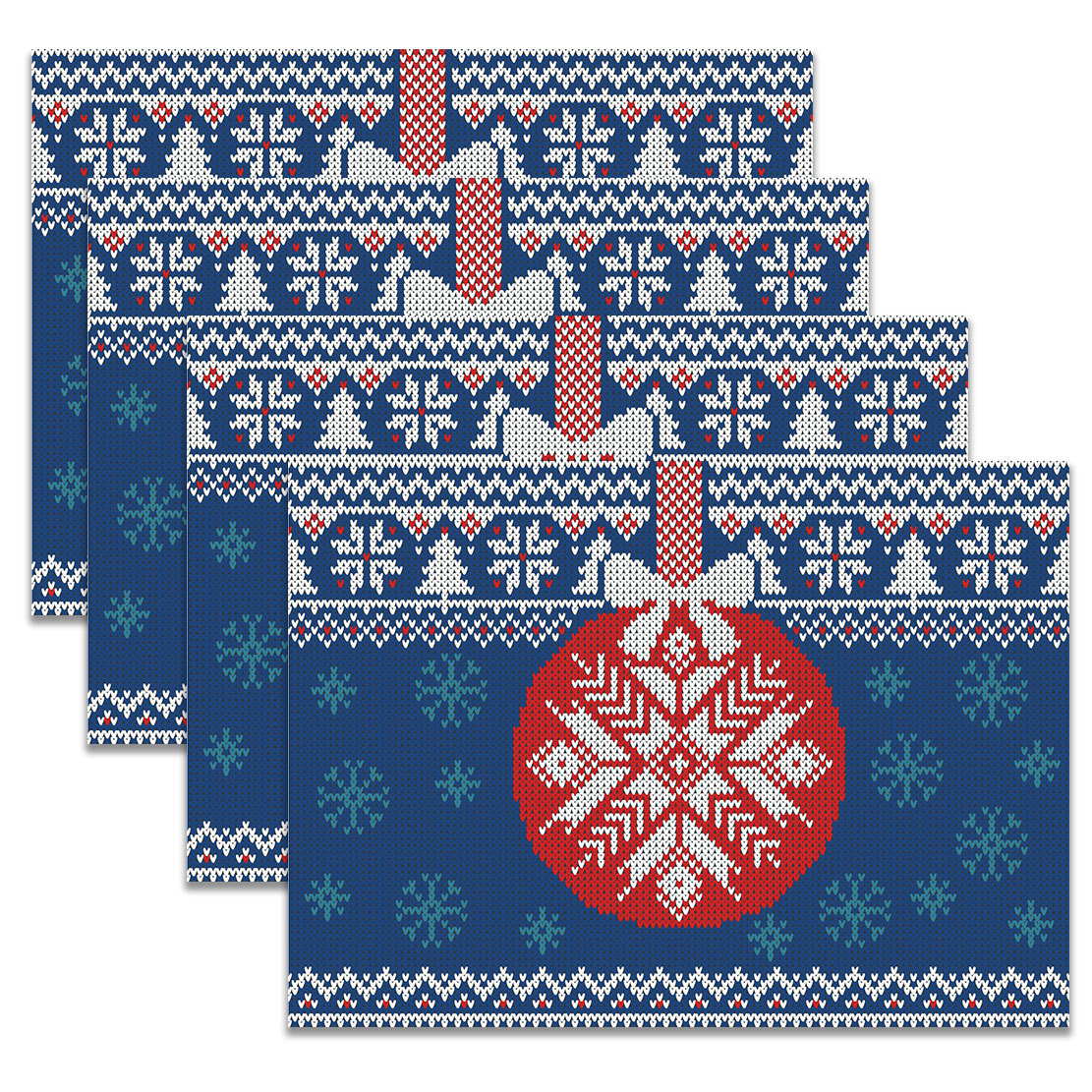 Christmas placemats coasters Christmas decoration placemats hotel restaurant family can be used for placemats_voghion.com