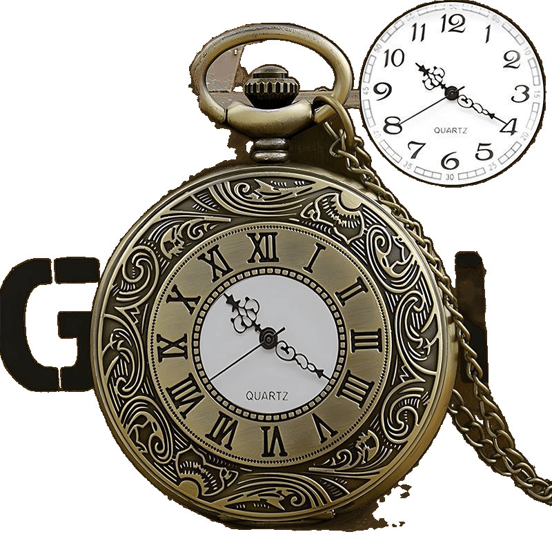 Retro pocket watch for men and women