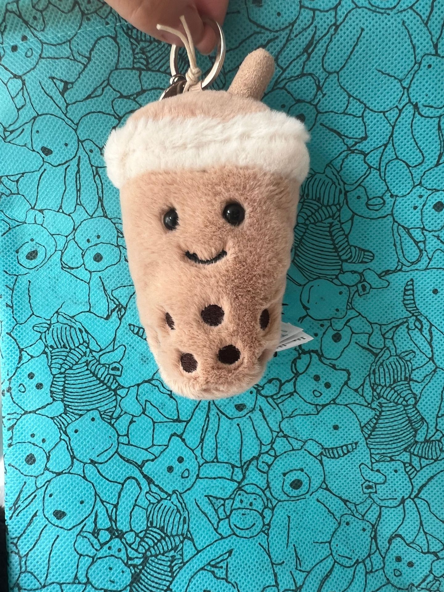 Pearl milk tea pendant