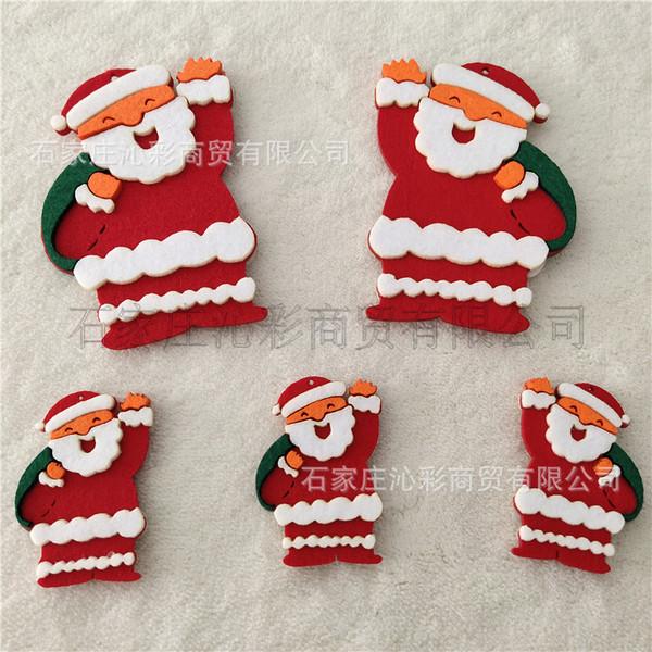 Christmas series non -woven felt keychain felt Christmas keychains…