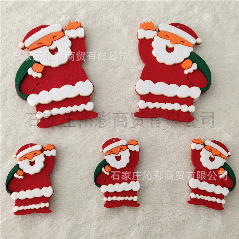 Christmas series non -woven felt keychain felt Christmas keychains…