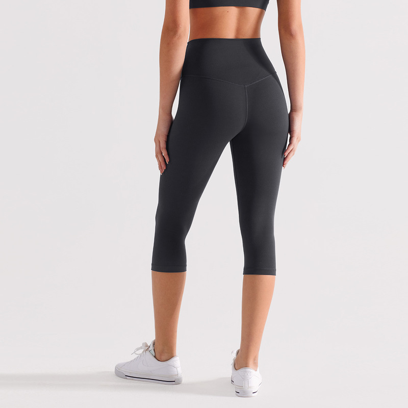 女性用起毛スポーツショーツ、ハイウエスト、タイトフィット、スリム、肌に優しいヨガパンツ、5分丈レギンス、お腹引き締めヒップアップサイクリングパンツ|undefined