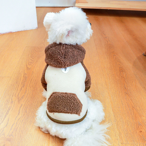 Pet dogs and cats clothing warm and comfortable Korean version sweatshirt