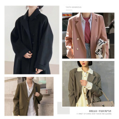 Wholesale supply: Metal cufflinks for women's coats, trench coats, suits, and blazers—classic gold-colored decorative accessories in a round design.