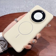 适用华为mate60pro+手机壳新款液态硅胶me60内置磁吸60pro男防摔