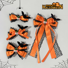 万圣节款蝙蝠南瓜小丑黑色蕾丝蝴蝶结发夹女日系洛丽塔甜酷风发饰