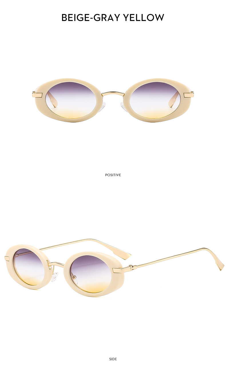 45g Weight Full Frame Glasses Structure Sunglasses Classification PC, UV400 Protection Lens Material Oval Frame Glasses Style Travel, Shopping Occasion Solid Color Pattern All Seasons Season Women's Gender Vacation, Streetwear Style Vacation Streetwear Solid Color PC UV400 Protection Oval Frame Full Frame Women's Sunglasses 22