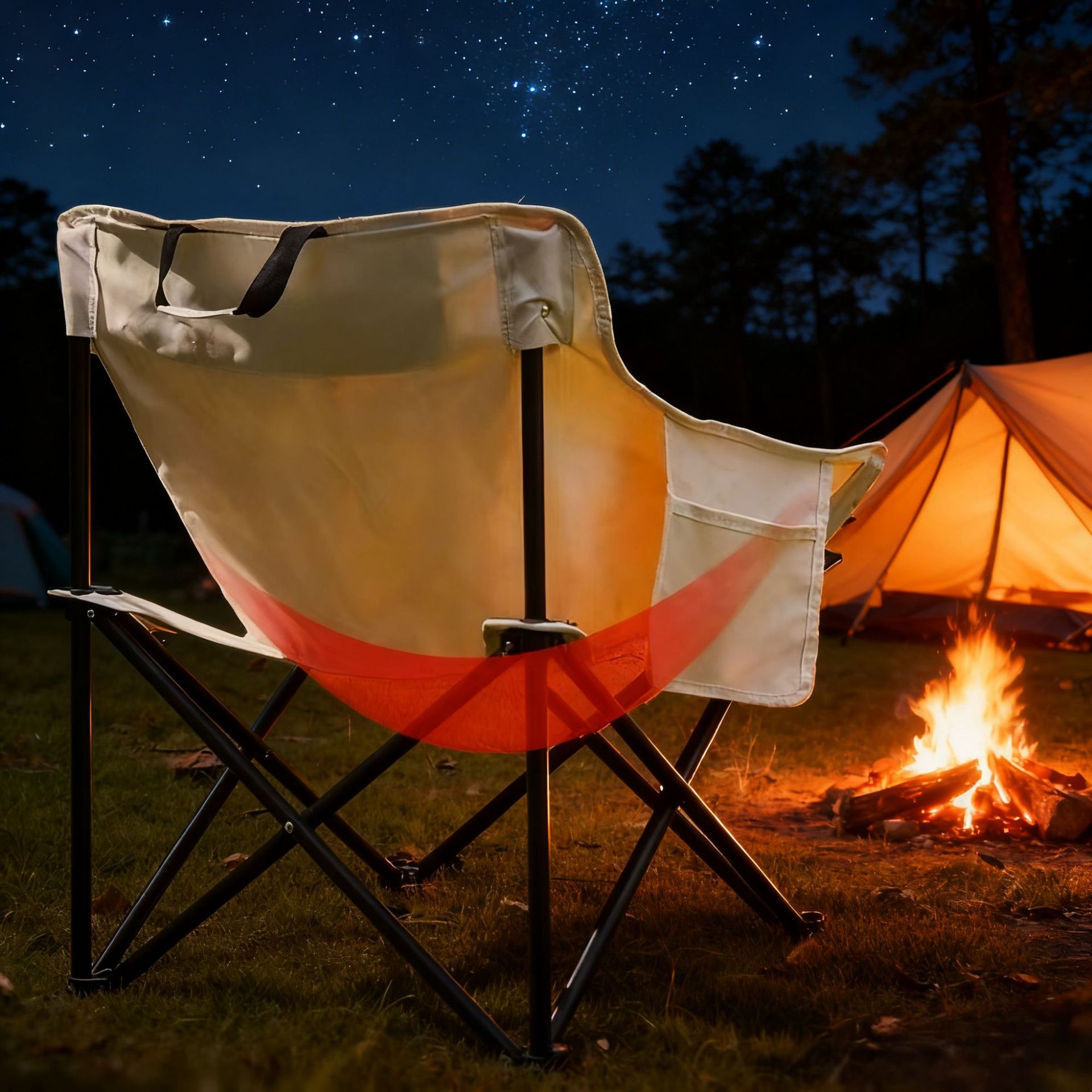 Moon Folding Portable Outdoor Folding Chair for Camping, Picnic, Reclining, Art, Fishing, Sketching, Stool Cross-Border