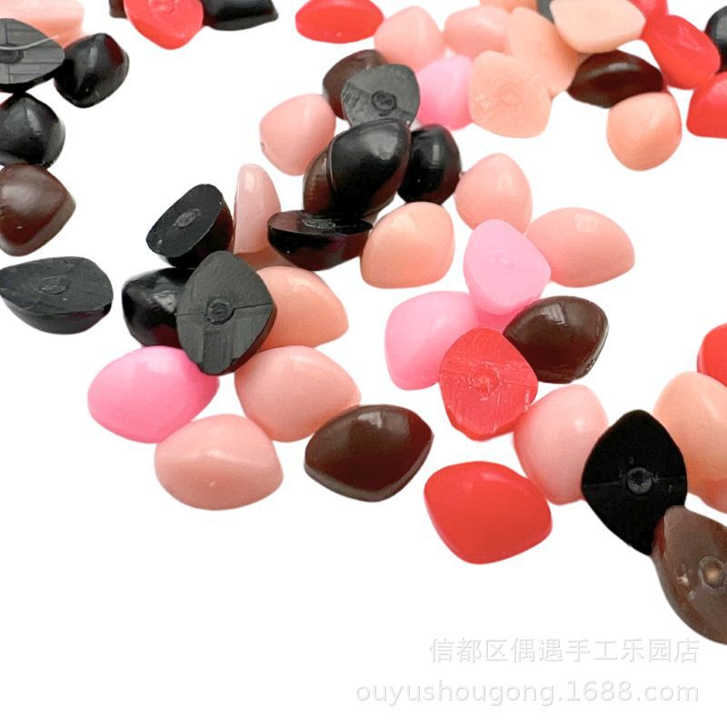 Flat Triangular Nose Mini Hairpin Wool Felt Twist Stick DIY Handmade Doll Nose Accessories Accessories