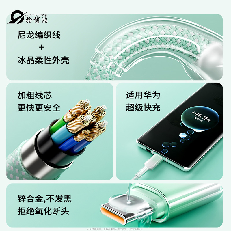 数据线三合一编织快充适用于安卓华为苹果充电线快充编织|undefined