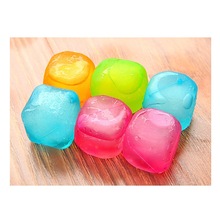 外贸 方块款 速冻冰块6粒装冰块 水果款可反复使用冰粒冰冻降温