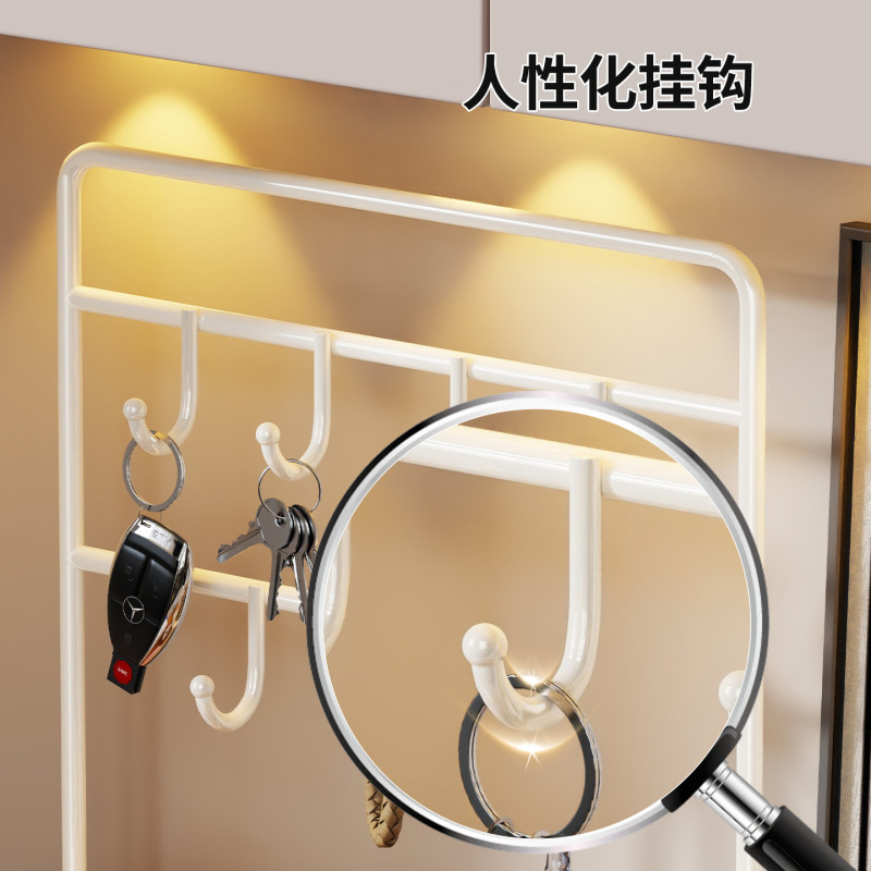 玄关钥匙置物架装饰摆件收纳盒入户门口鞋柜上展示架挂墙整理神器|undefined