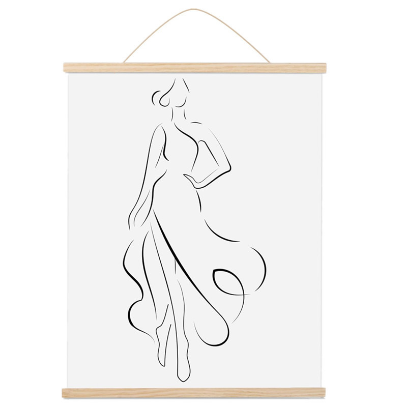Wooden picture frame clip magnet poster frame living room abstract painting ornaments solid wood painting hanging wall living room dining room rack Wooden picture frame clip magnet poster frame living room abstract painting ornaments solid wood painting hanging wall living room dining room rack