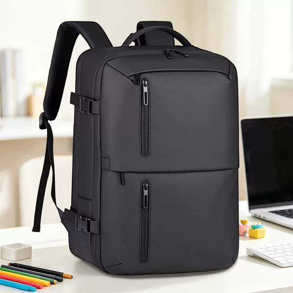 Electronic Warehouse Men's Expandable Business Commuter Backpack Large Capacity Travel 16inch Laptop Bag